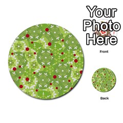 Green Christmas Decor Multi-purpose Cards (round) 