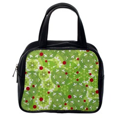 Green Christmas Decor Classic Handbags (one Side) by Valentinaart