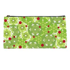 Green Christmas Decor Pencil Cases by Valentinaart