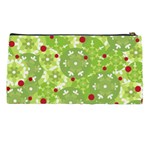 Green Christmas decor Pencil Cases Back