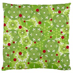 Green Christmas Decor Standard Flano Cushion Case (two Sides) by Valentinaart