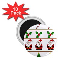 Christmas Pattern 1 75  Magnets (10 Pack)  by Valentinaart