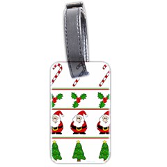 Christmas Pattern Luggage Tags (two Sides) by Valentinaart