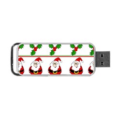 Christmas Pattern Portable Usb Flash (two Sides) by Valentinaart