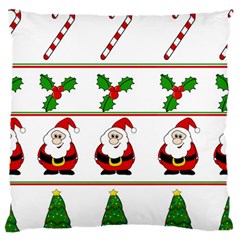 Christmas Pattern Standard Flano Cushion Case (two Sides) by Valentinaart