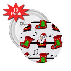 Christmas Song 2 25  Buttons (10 Pack)  by Valentinaart