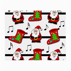 Christmas Song Small Glasses Cloth by Valentinaart