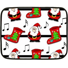 Christmas Song Fleece Blanket (mini) by Valentinaart