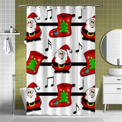 Christmas Song Shower Curtain 48  X 72  (small)  by Valentinaart