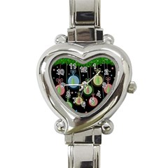 Christmas Balls - Pastel Heart Italian Charm Watch by Valentinaart