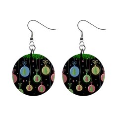 Christmas Balls - Pastel Mini Button Earrings