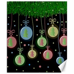 Christmas Balls - Pastel Canvas 8  X 10  by Valentinaart