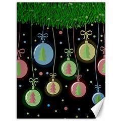 Christmas Balls - Pastel Canvas 36  X 48   by Valentinaart