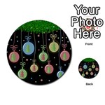 Christmas balls - pastel Multi-purpose Cards (Round)  Back 1