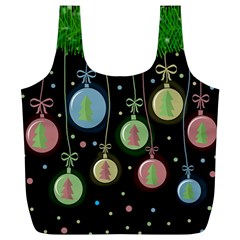 Christmas Balls - Pastel Full Print Recycle Bags (l)  by Valentinaart