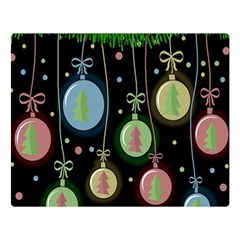 Christmas Balls - Pastel Double Sided Flano Blanket (large)  by Valentinaart