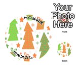 Christmas design - green and orange Playing Cards 54 (Round)  Front - Joker1