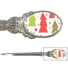 Christmas Design - Green And Red Letter Openers by Valentinaart