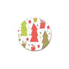 Christmas Design - Green And Red Golf Ball Marker (4 Pack) by Valentinaart