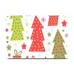 Christmas Design - Green And Red Plate Mats by Valentinaart