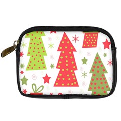 Christmas Design - Green And Red Digital Camera Cases by Valentinaart