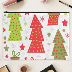 Christmas Design - Green And Red Cosmetic Bag (xxxl)  by Valentinaart