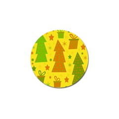 Christmas design - yellow Golf Ball Marker (10 pack)