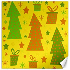 Christmas design - yellow Canvas 16  x 16  