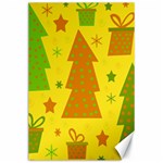 Christmas design - yellow Canvas 24  x 36  23.35 x34.74  Canvas - 1