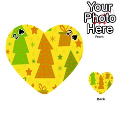 Christmas Design - Yellow Playing Cards 54 (heart) 