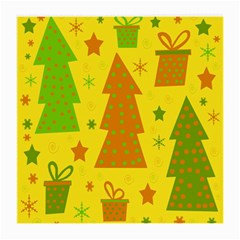 Christmas design - yellow Medium Glasses Cloth