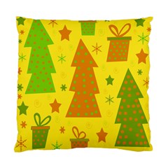 Christmas design - yellow Standard Cushion Case (Two Sides)