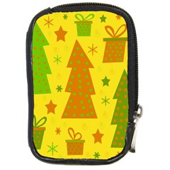 Christmas Design - Yellow Compact Camera Cases by Valentinaart