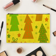 Christmas design - yellow Cosmetic Bag (Large) 