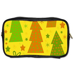 Christmas design - yellow Toiletries Bags