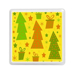 Christmas design - yellow Memory Card Reader (Square) 