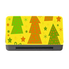 Christmas Design - Yellow Memory Card Reader With Cf by Valentinaart