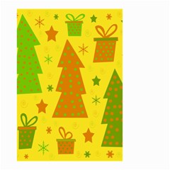 Christmas design - yellow Small Garden Flag (Two Sides)