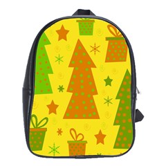 Christmas design - yellow School Bags (XL) 