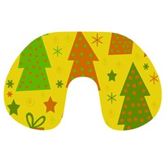 Christmas design - yellow Travel Neck Pillows