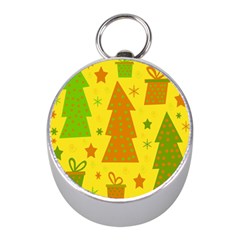 Christmas design - yellow Mini Silver Compasses