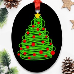 Christmas Tree Ornament (oval)  by Valentinaart