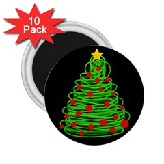 Christmas Tree 2 25  Magnets (10 Pack)  by Valentinaart