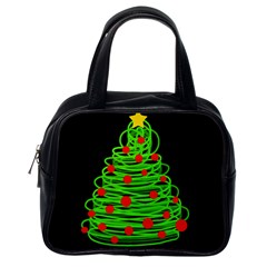 Christmas Tree Classic Handbags (one Side) by Valentinaart