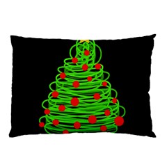 Christmas Tree Pillow Case by Valentinaart