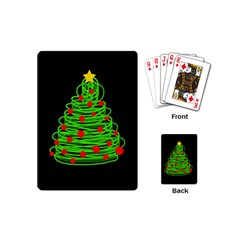 Christmas Tree Playing Cards (mini)  by Valentinaart