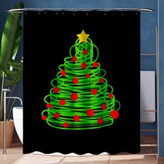 Christmas Tree Shower Curtain 60  X 72  (medium)  by Valentinaart