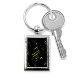 Abstract Christmas tree Key Chains (Rectangle)  Front