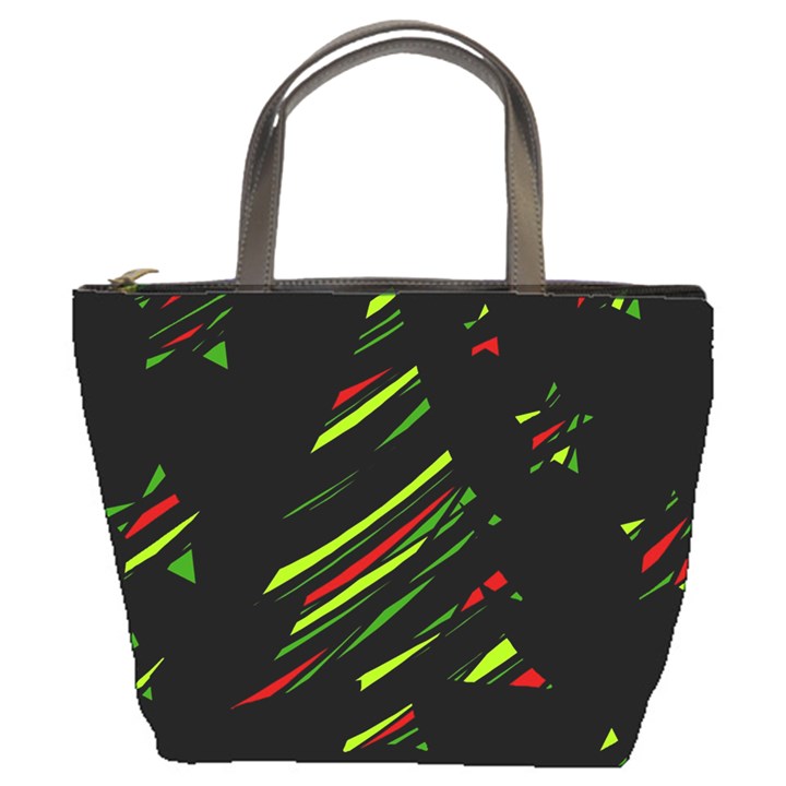 Abstract Christmas tree Bucket Bags