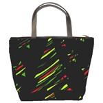 Abstract Christmas tree Bucket Bags Back